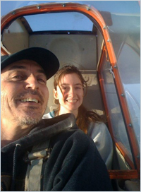 Kevin Conklin and daughter Rachel “harnessing the power of nature” in a Schweizer SGS 2-33 (or simply SGS 2-33)