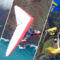 Three photos of LSA flying over Kauai, Hawaii