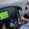 Pilot seen flying inside Piper Archer aircraft