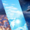Collage of sky during different weather