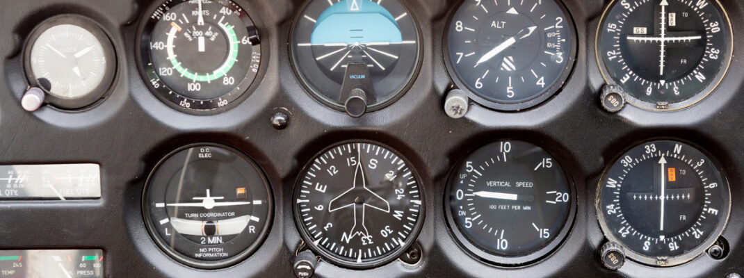 airplane instrument cluster