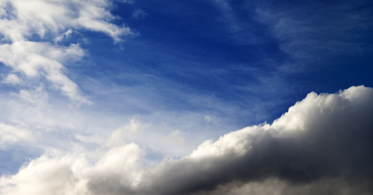 cloudscape against blue sky