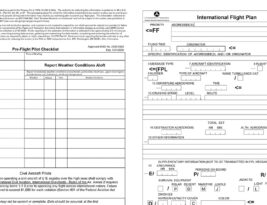 CFI Brief: ICAO Flight Plan Form