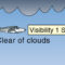 Diagram showing VFR weather minimum