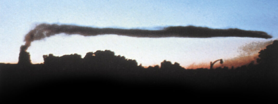 Sign of an Inversion in the early morning.
