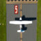 Aerial views of white aircraft on taxiway at small airfield