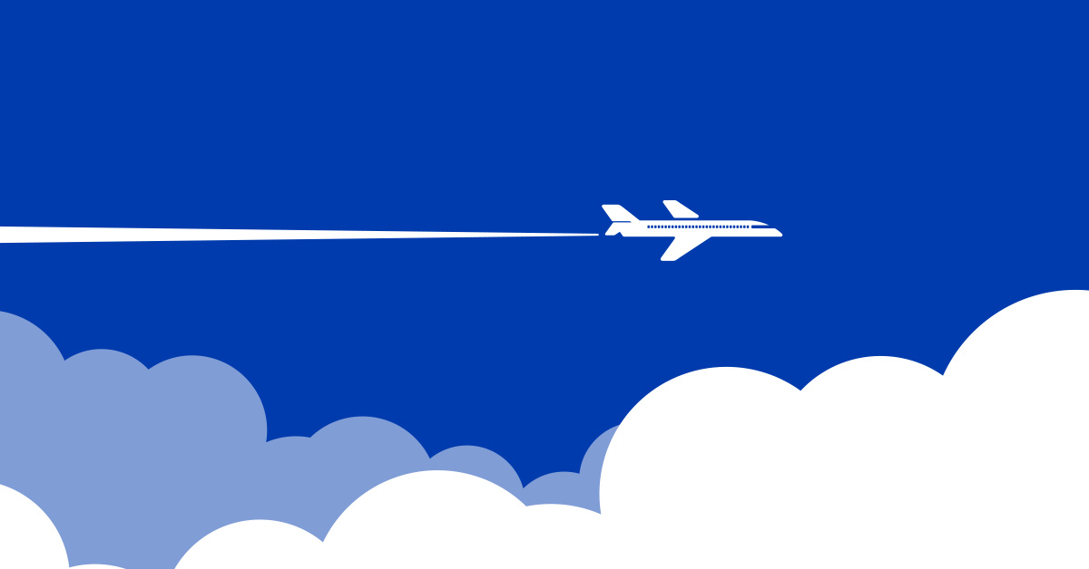vector graphic of speeding plane