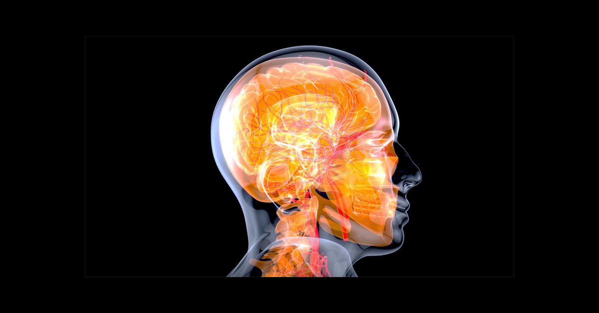 abstract image of inside human head