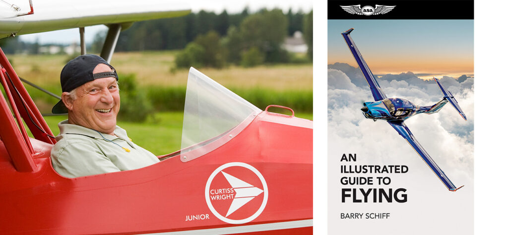 Author and Captain Barry Schiff and his book Illustrated Guide to Flying