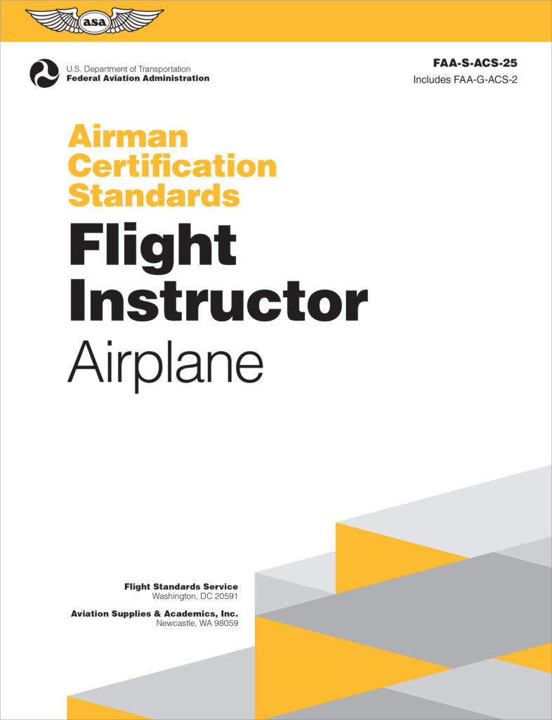 ASA Flight Instructor Airplane ACS-25 book cover
