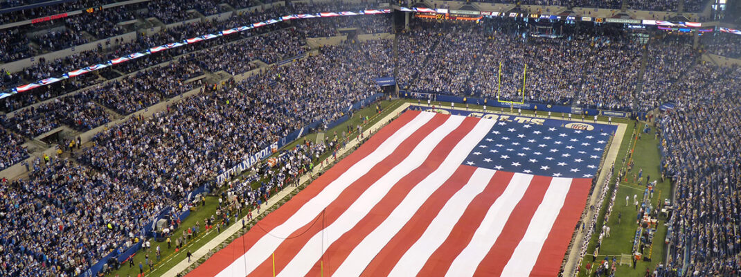 Colts stadium before the game in Indianapolis, Indiana