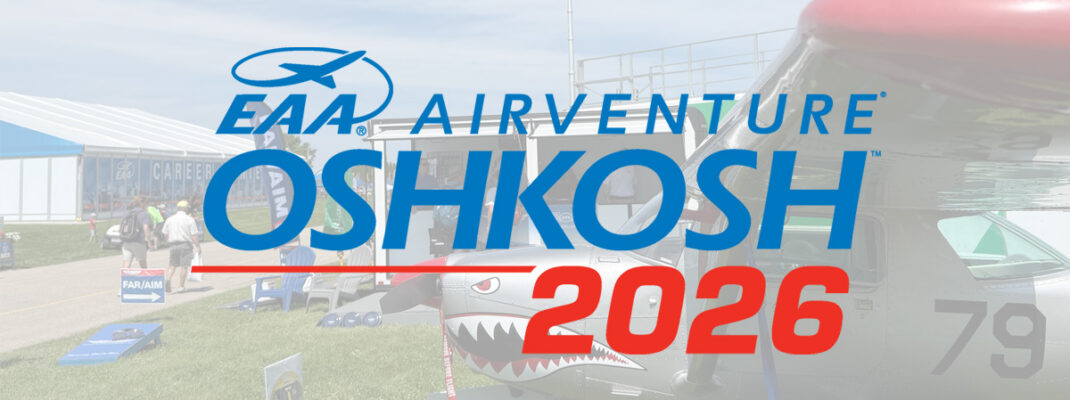 2025 ASA Airventure booth with 2026 logo over top.